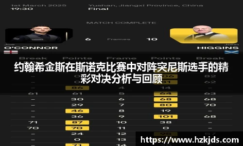 约翰希金斯在斯诺克比赛中对阵突尼斯选手的精彩对决分析与回顾